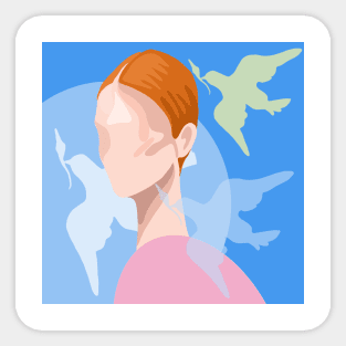 Birdy women Sticker